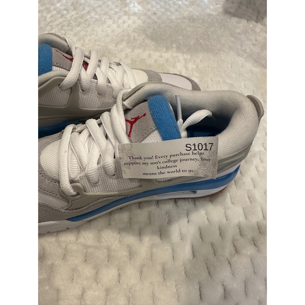 Air Jordan 4 RM GS White Neutral Grey University Blue FQ7938-104 Size 6Y - Picture 5 of 10